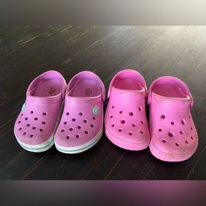 Toddler Crocs Bundle. Lot of 2 Pairs. US Size 8 Todder.